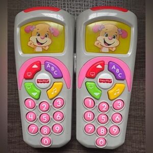 Set of 2 Fisher Price Toy Remote Control